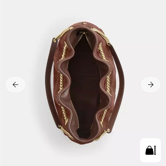 Coach Evelyn Shoulder Bag With Quilting - Picture 4 of 9